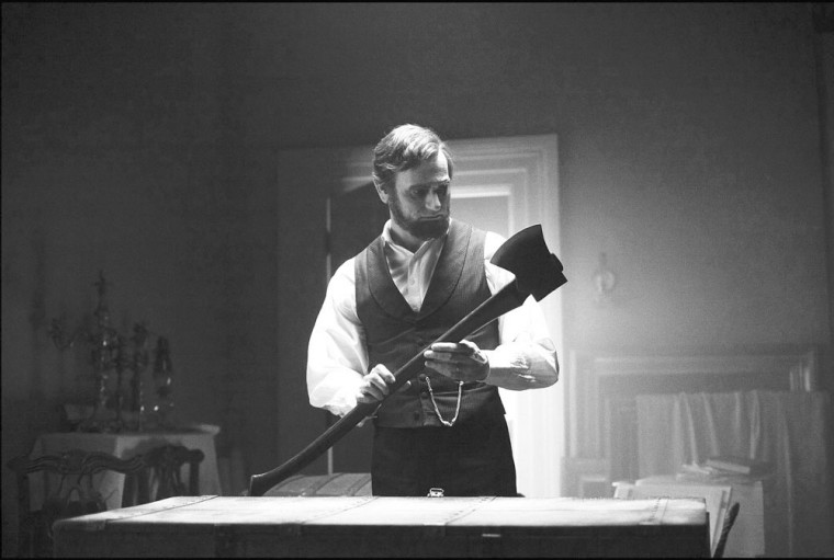 ALVH-080 - Abraham Lincoln (Benjamin Walker) examines his vampire-hunting weapon of choice, a specially crafted axe.